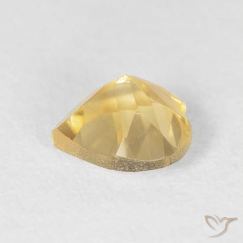Citrino Arancio dorato naturale da 0.74 ct, Cuore, VS