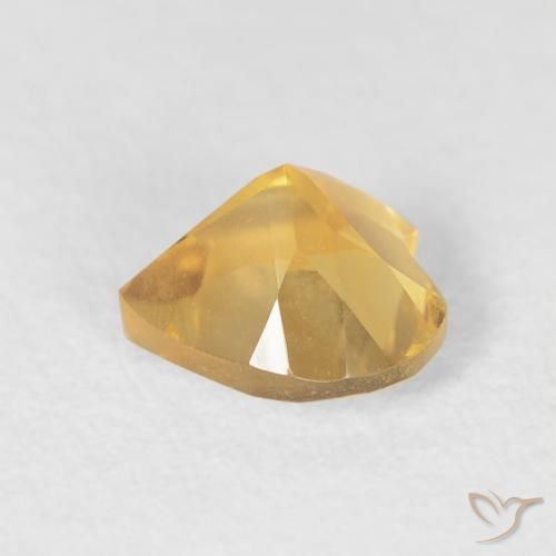 Citrino Oro naturale da 0.70 ct, Cuore, VVS
