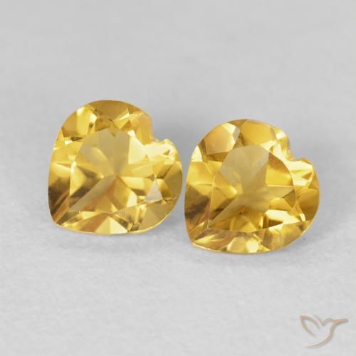 1.37ctw Naturale Dorato Citrino, Cuore, VVS-VS, Photo A