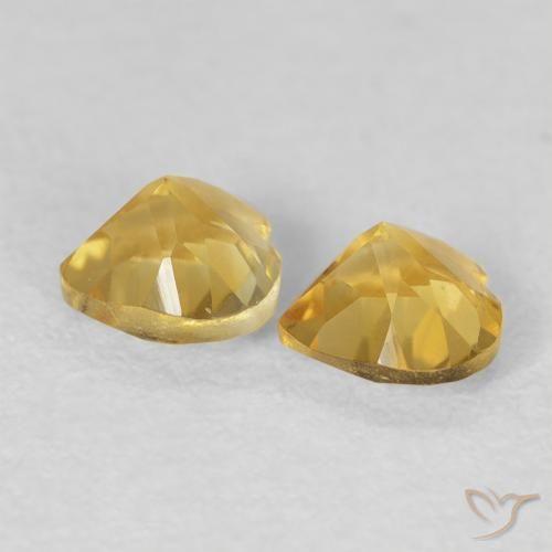 Gemme di Citrino Dorato naturale da 0.94 ct, Cuore, VVS-VS