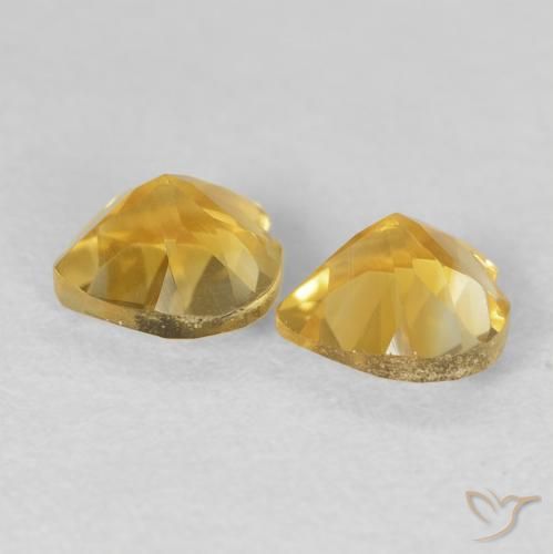 Gemme di Citrino Oro profondo naturale da 1.47 ct, Cuore, VVS-VS
