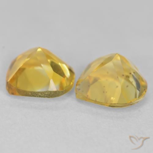 Gemme di Citrino Oro brillante naturale da 1.40 ct, Cuore, VS
