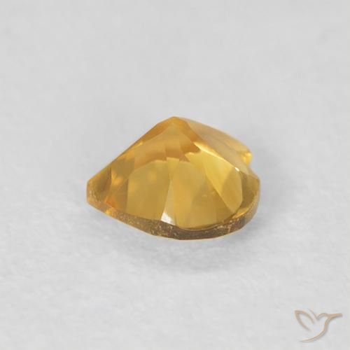 Citrino Oro brillante naturale da 0.36 ct, Cuore, VVS