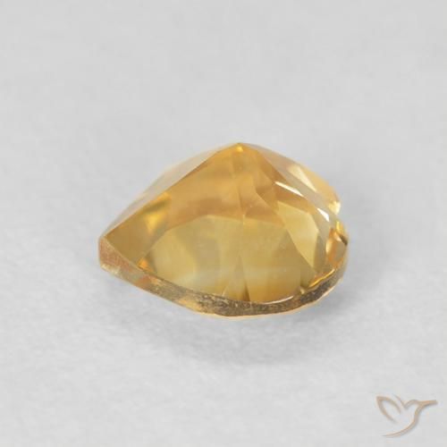 Citrino Medium Light-Golden naturale da 0.72 ct, Cuore, VVS-VS