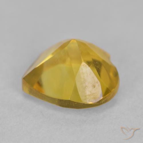 Citrino Dorato naturale da 0.63 ct, Cuore, VVS-VS