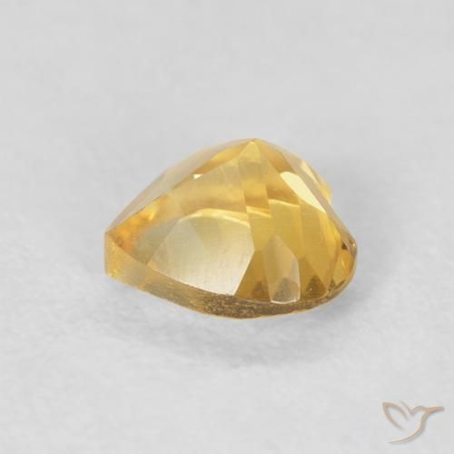 Citrino Oro profondo naturale da 0.72 ct, Cuore, VVS-VS