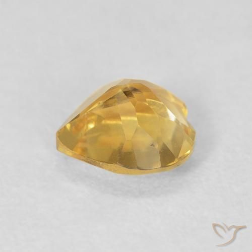Citrino Dorato naturale da 0.66 ct, Cuore, VVS-VS