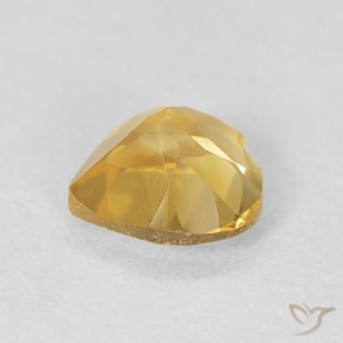 Citrino Oro profondo naturale da 0.75 ct, Cuore, VVS-VS