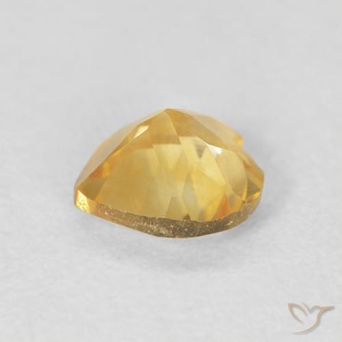 Citrino Medium Light-Golden naturale da 0.64 ct, Cuore, VVS-VS