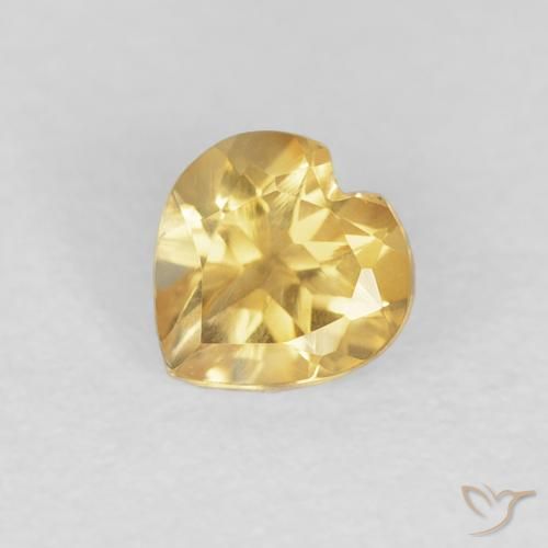 0.48ct Naturale Arancio dorato Citrino, Cuore, VVS