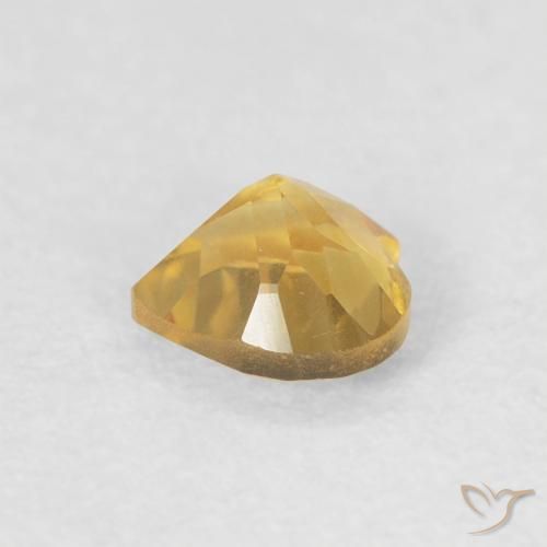 Citrino Oro brillante naturale da 0.44 ct, Cuore, VVS-VS