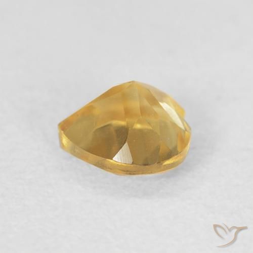 Citrino Dorato naturale da 0.48 ct, Cuore, VVS-VS