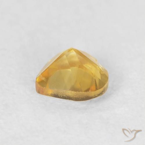 Citrino Oro brillante naturale da 0.42 ct, Cuore, VVS-VS