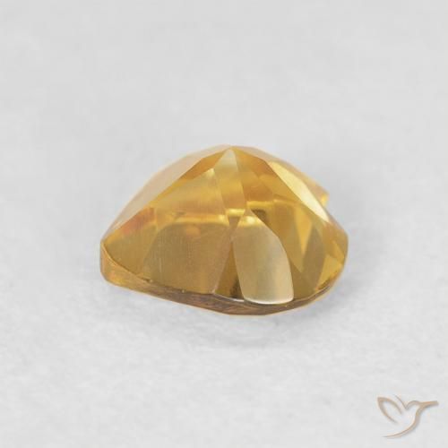 Citrino Dorato naturale da 0.67 ct, Cuore, VVS-VS