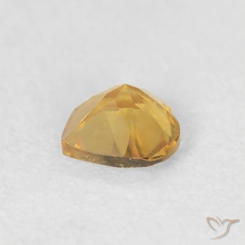 Citrino Dorato naturale da 0.34 ct, Cuore, VVS-VS