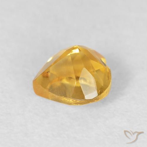 Citrino Dorato naturale da 0.56 ct, Cuore, VVS