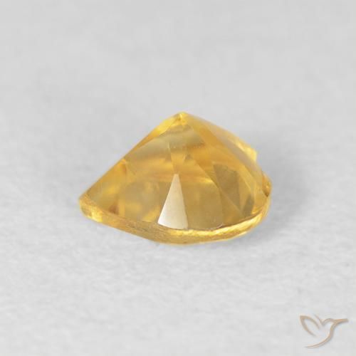 Citrino Dorato medio naturale da 0.42 ct, Cuore, VVS
