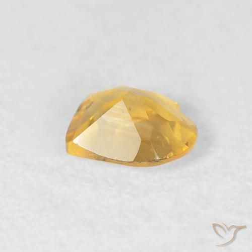 Citrino Oro chiaro naturale da 0.34 ct, Cuore, VVS