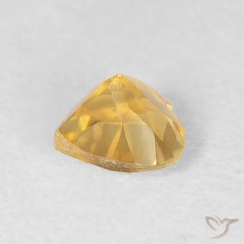 Citrino Dorato naturale da 0.45 ct, Cuore, VVS