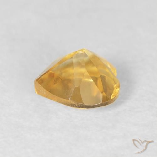 Citrino Dorato naturale da 0.45 ct, Cuore, VVS
