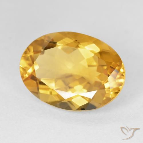 Citrino Arancio dorato naturale da 11.61 ct, Ovale, VVS