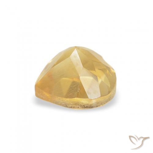Citrino Oro medio naturale da 0.50 ct, Cuore, VS