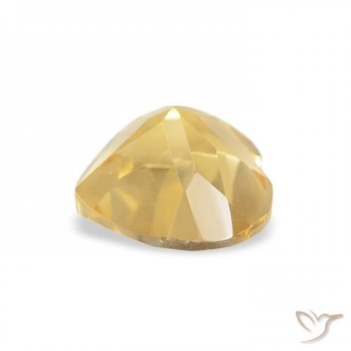 Citrino Arancio dorato naturale da 0.72 ct, Cuore, VVS-VS