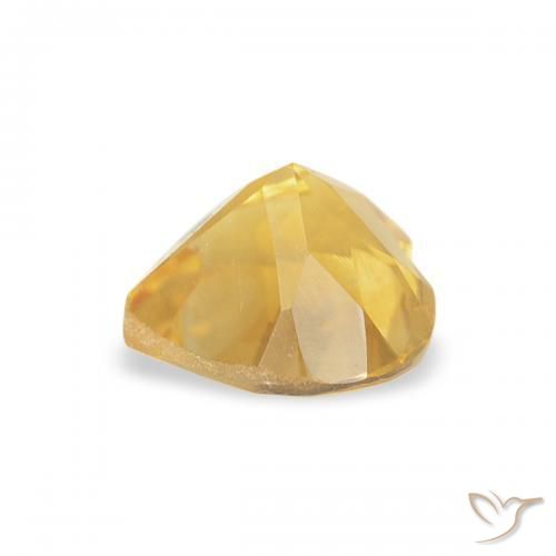 Citrino Dorato medio naturale da 0.41 ct, Cuore, VVS-VS