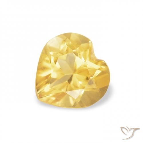 0.64ct Naturale Arancio dorato Citrino, Cuore, VVS-VS