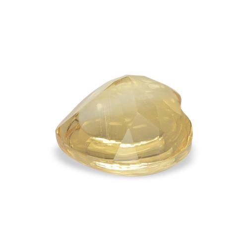 Citrino Giallo chiaro naturale da 0.92 ct, Cuore, Trasparente