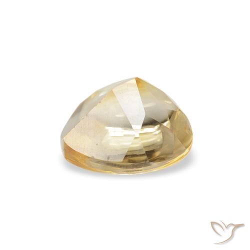 Citrino Oro chiaro naturale da 0.75 ct, Cuore, Trasparente