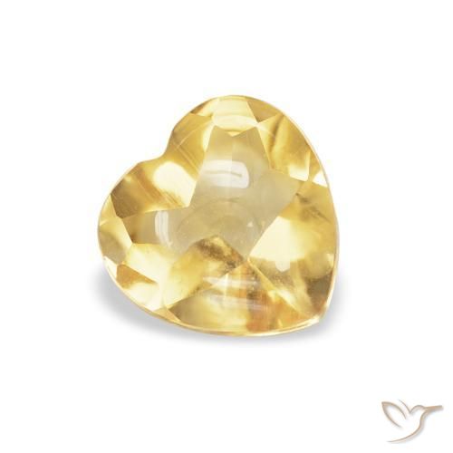 Citrino Oro naturale da 0.74 ct, Cuore, Trasparente