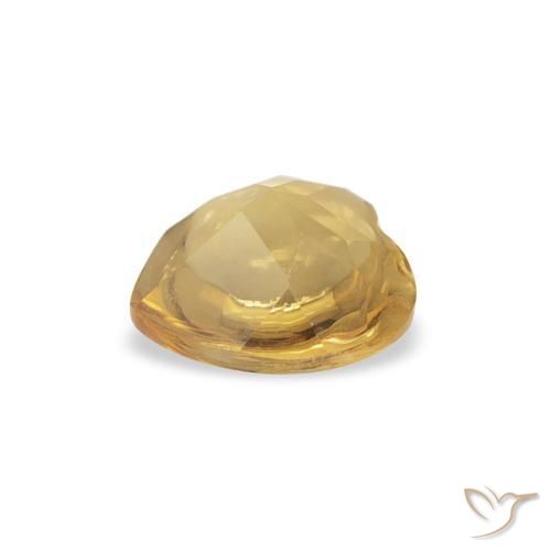 Citrino Oro medio naturale da 0.67 ct, Cuore, Trasparente