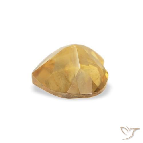 Citrino Oro medio naturale da 0.73 ct, Cuore, Trasparente
