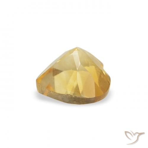 Citrino Giallo Toscana naturale da 0.42 ct, Cuore, VS
