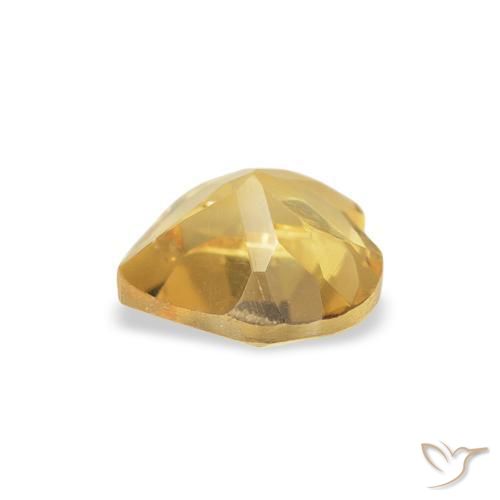 Citrino Dorato medio naturale da 0.70 ct, Cuore, VS