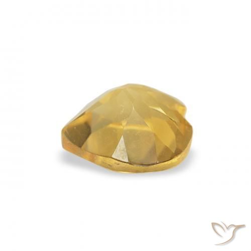 Citrino Dorato medio naturale da 0.44 ct, Cuore, VS