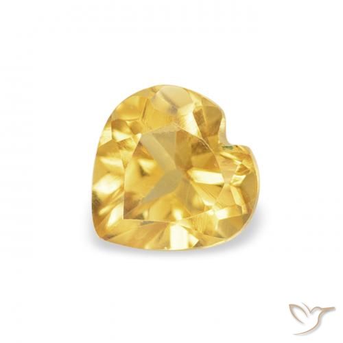 0.47ct Naturale Oro Citrino, Cuore, VS