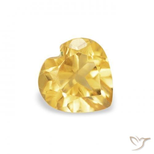 Citrino Oro naturale da 0.47 ct, Cuore, VS