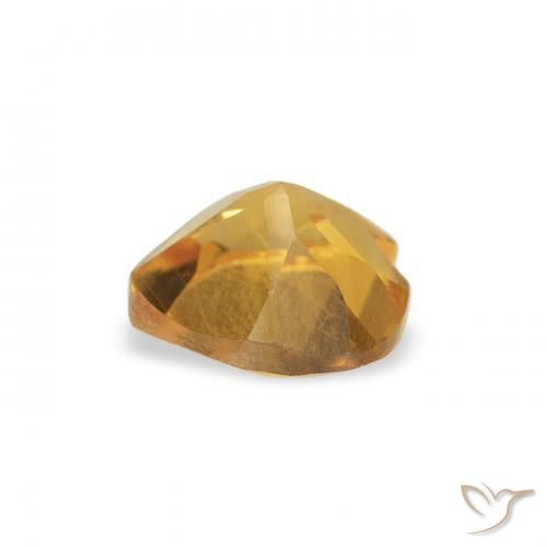 Citrino Oro brillante naturale da 0.42 ct, Cuore, VS