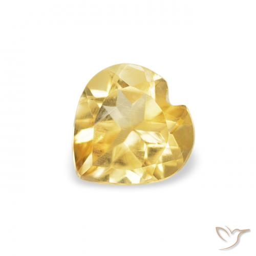 0.38ct Naturale Arancio dorato Citrino, Cuore, VS