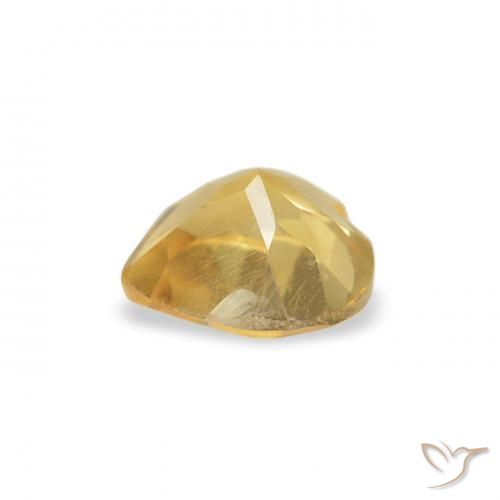 Citrino Arancio dorato naturale da 0.38 ct, Cuore, VS