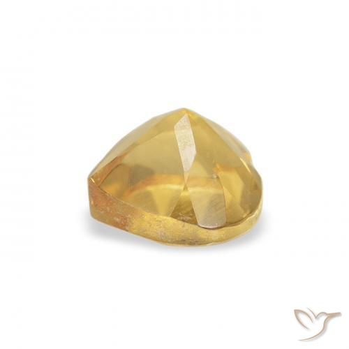 Citrino Arancio dorato naturale da 0.48 ct, Cuore, VS