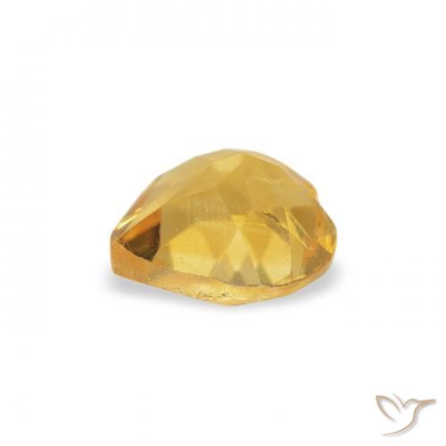 Citrino Dorato medio naturale da 0.40 ct, Cuore, VS
