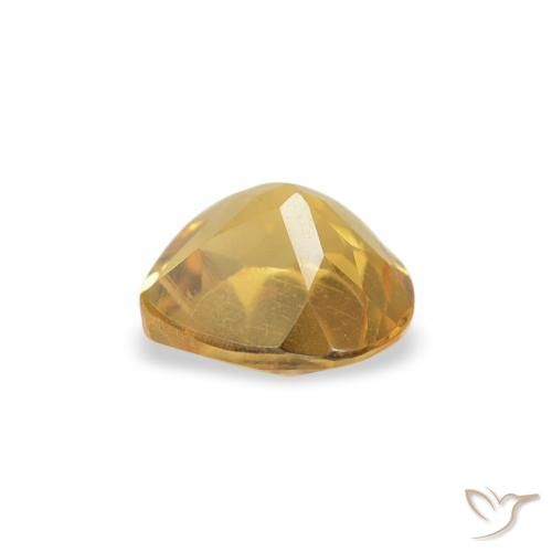 Citrino Arancio dorato naturale da 0.39 ct, Cuore, VS