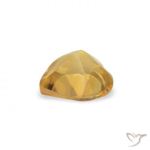 Citrino Dorato medio naturale da 0.37 ct, Cuore, VS