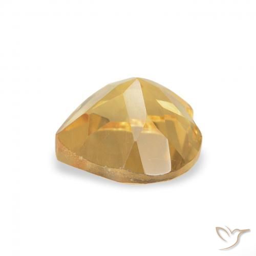 Citrino Dorato medio naturale da 0.74 ct, Cuore, VVS