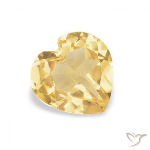 Citrino Oro naturale da 0.57 ct, Cuore, VVS
