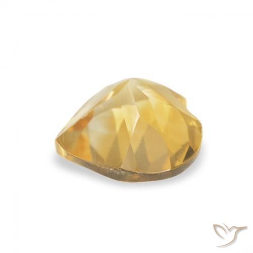 Citrino Dorato naturale da 0.62 ct, Cuore, VVS