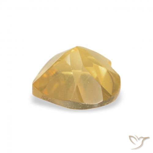 Citrino Arancio dorato naturale da 0.74 ct, Cuore, VVS